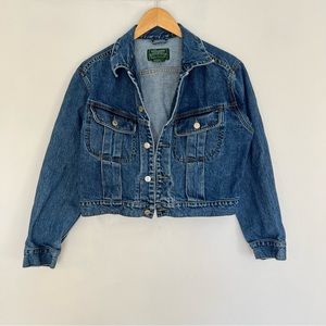 Vintage Ralph Lauren Polo Country Denim Jacket Cropped